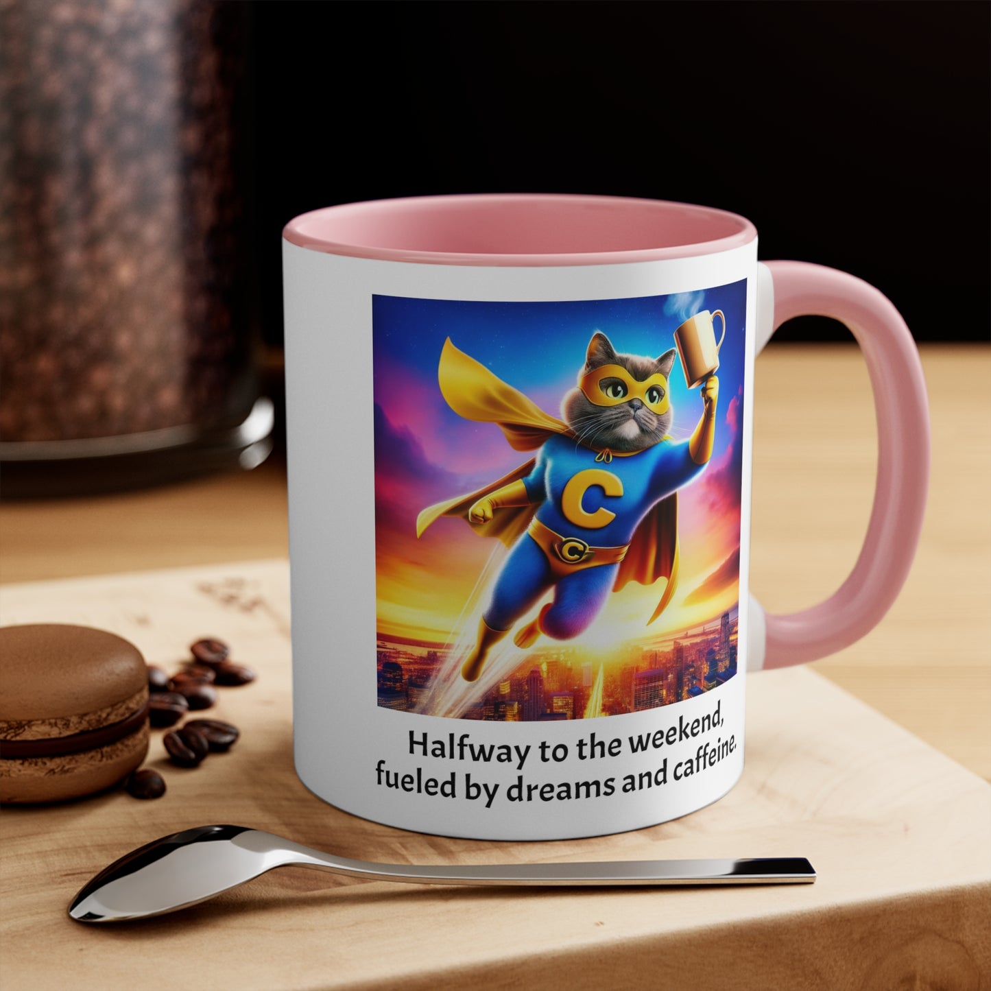 Wednesday Funny Cat Quote Mug, 11 oz, 15 oz