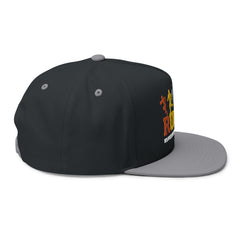 Rugby Players Embroidered Flat Bill Cap — Multicolor Team Sports Hat