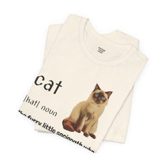 Cat Sociopath Defintion - Unisex Jersey Short Sleeve Tee