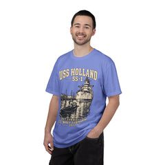 USS Holland SS-1 Submarine Vintage Graphic T-Shirt — Navy History Tee
