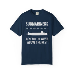 Submariners T‑Shirt — “Beneath the Waves Above the Rest” Navy Crew Tee