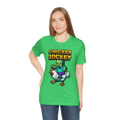 Video Game Chicken Jockey Tee - Unisex Short Sleeve T-Shirt