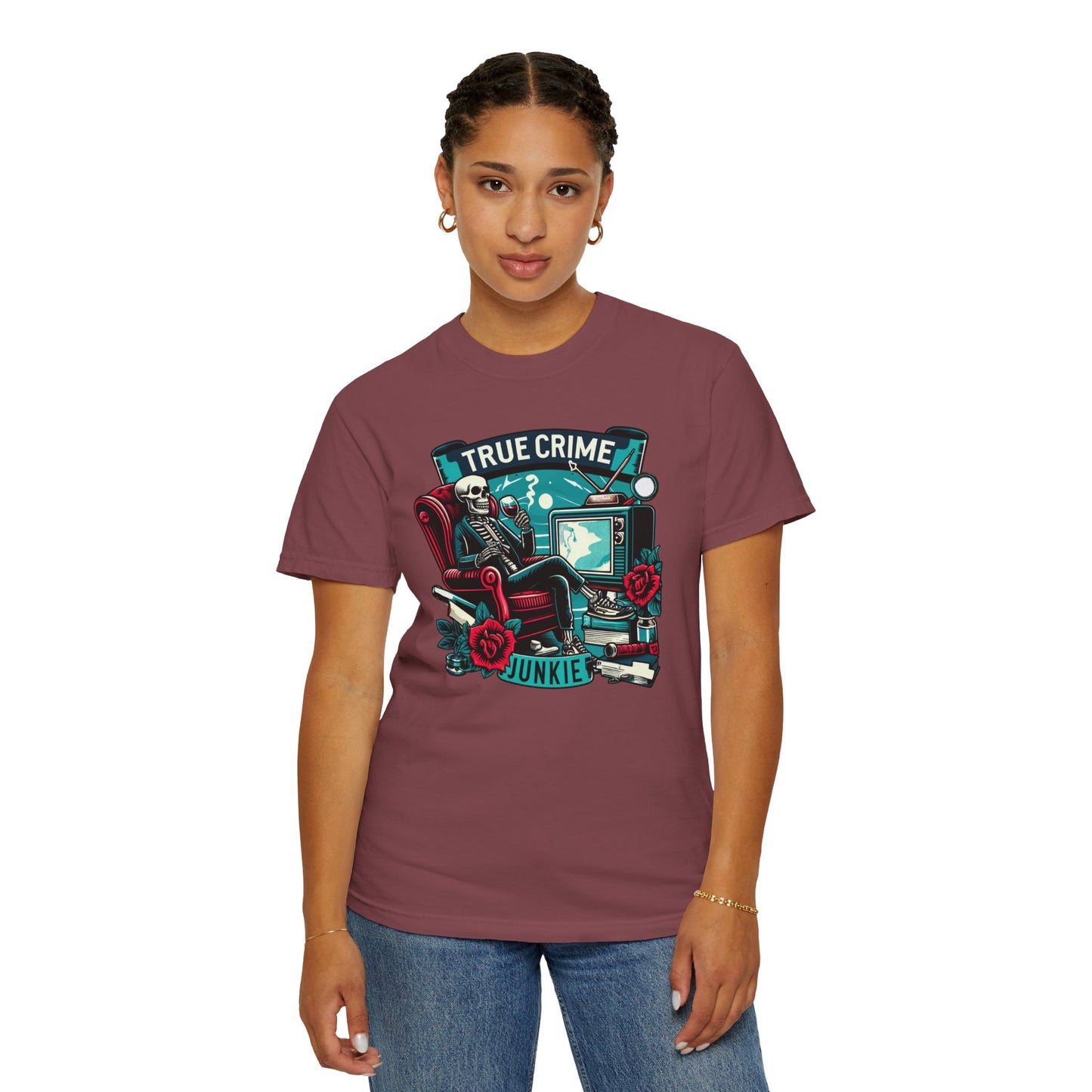 True Crime Junkie - Graphic Comfort Colors Garment Dyed tee