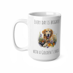 Golden retriever mug, dog lover gift, life is golden mug, ceramic dog mug, gift for her, gift for him, dog dad, dog mom, animal lover mug