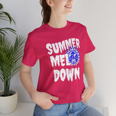 Summer Meltdown Graphic Tee — "Summer Melt Down" Sun Design