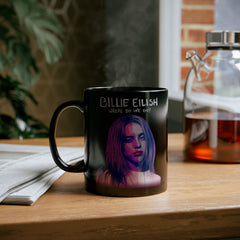 Billie Eilish Graphic - Black Mug (11oz, 15oz)
