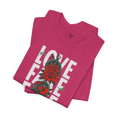 Positive Vibes Love Friendship Unisex Tee - LOVE FAKE FATE