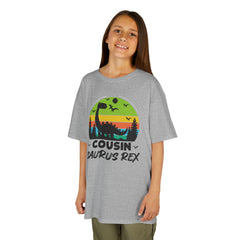 Cousin Saurus Rex Kids Tee - Fun Dino T-Shirt, Kids Birthday Gift, Toddler Dino Merchandise, Summer Playwear, Adventure Clothing