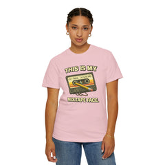 Mixtape Face T-Shirt — Retro Cassette Music Graphic Tee