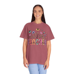 Floral Teacher Appreciation T-Shirt - Comfort Colors Soft