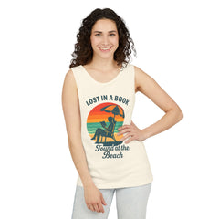 Beach Reader Unisex Tank Top | Summer Vibes | Lost In A Book | Perfect for Book Lovers, Beach Days, Vacations, Gifts, Relaxing Moments