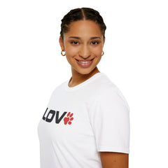 Love A Paw Unisex Softstyle T-Shirt