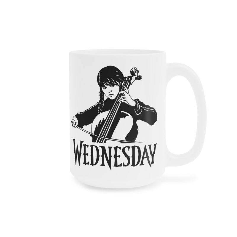Wednesday Addams - Ceramic Mugs (11oz\15oz\20oz) | Pop Culture | Addams Family | Fan Gift | Gift For Her | Gothic Style Mug | Creepy Comedy