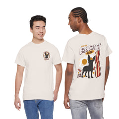 Breakfast Club Dog T‑Shirt — Retro Bacon & Eggs Graphic Tee