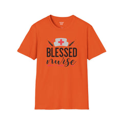 Blessed Nurse - Unisex Softstyle T-Shirt | Nurse Awareness, Medical Apparel, Gift For Her, Scrub Tee, Hospital Staff Gift, Registered Nurse