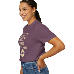 Classy Sassy T-shirt, Unisex Casual Top, Statement Tee, Gift for Her, Fashion Apparel, Birthday Humor Shirt