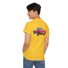 Red Corvette Summer Unisex Tee - I'm Vetted For Life Front and Back Image T Shirt