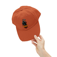 Grim Reaper Happy Halloween Unisex Distressed Cap