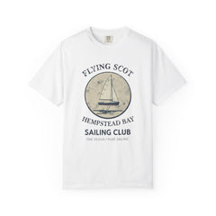 Hempstead Bay Sailing Club T‑Shirt — Flying Scot Hempstead Bay Vintage Sailboat Tee