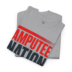 Amputee Nation Unisex Heavy Cotton Tee, Support Shirt, Gift for Amputees, Awareness Apparel, Casual Comfort Wear