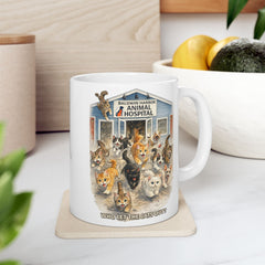 Who Let The Cats Out Baldwin Harbor Animal Hospital Ceramic Mug – (11oz/15oz)