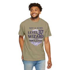 Level 37 Wizard T-Shirt — "Not a Nerd" THAC0 Survivor D&D Gamer Tee