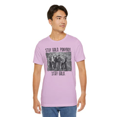 The Outsiders Shirt, Front and Back Images, Greasers Characters Shirt, Unisex Jersey Short Sleeve Tee