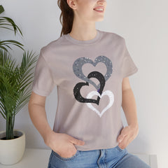 Triple Heart Design Tee
