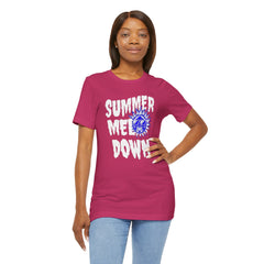 Summer Meltdown Graphic Tee — "Summer Melt Down" Sun Design