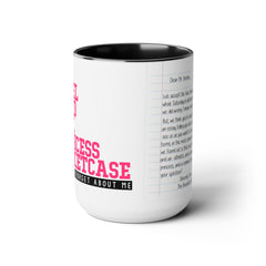 Rebel Nerd Jock Princess Basketcase Don't You Forget About Me & The Letter - Two-Tone Mugs, 15oz / The Breakfast Club / 80s Movies /