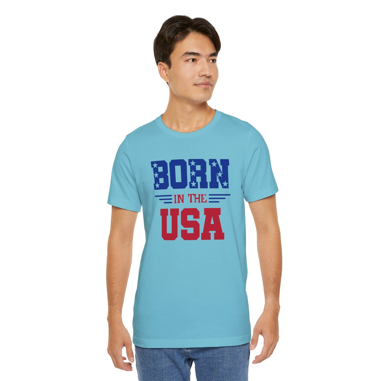 Born In The USA, Unisex Jersey Short Sleeve Tee