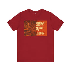 Music Inspired Unisex Tee - Saturday Nights All Right For Fighting Graphic