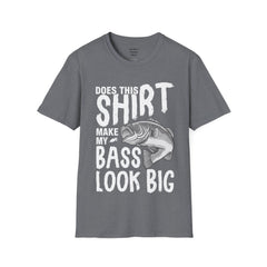 Does This Shirt Make My Bass Look Big Unisex Softstyle T-Shirt  A unique gift idea for people who love to fish