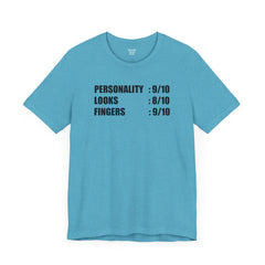 Personality Looks Fingers, Check! - Unisex Jersey Short Sleeve Tee | Amputee Aware,Amputee Humor,Finger Amputee,Gift For Him,Gift For Her