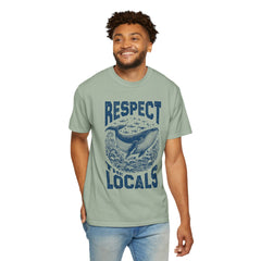 Respect the Locals Whale T-Shirt — Marine Conservation Graphic