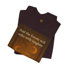Forest Echoes Short Sleeve Tee - Get The Led Out, Zeppelin Inspirational Nature Design