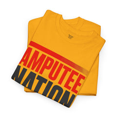 Amputee Nation Unisex Heavy Cotton Tee, Support Shirt, Gift for Amputees, Awareness Apparel, Casual Comfort Wear