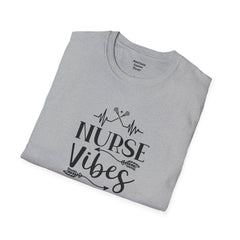 Nurse Vibes - Unisex Softstyle T-Shirt | Nurse Awareness, Medical Wear, Gift For Her, Scrubs Lover, Hospital Staff Gift, Registered Nurse,RN