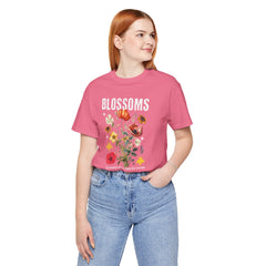 Floral Tee - Blossoms Blooming With Timeless Charm - Positive Vibes