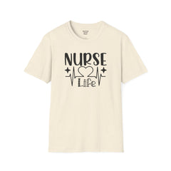 Nurse Life - Unisex Softstyle T-Shirt | Nurse Awareness,Medical Wear,Gift For Him,Scrubs Lover, RN, Hospital Staff Gift,Gift For Her