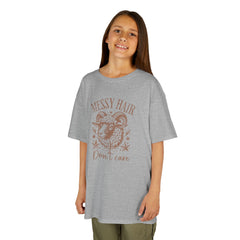 Graphic Kids Tee - Messy Hair Don't Care Sheep