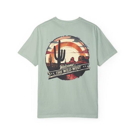 Welcome To The Wild West - Vintage Style Graphic Comfort Colors Tee Shirt