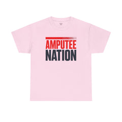 Amputee Nation Unisex Heavy Cotton Tee, Support Shirt, Gift for Amputees, Awareness Apparel, Casual Comfort Wear
