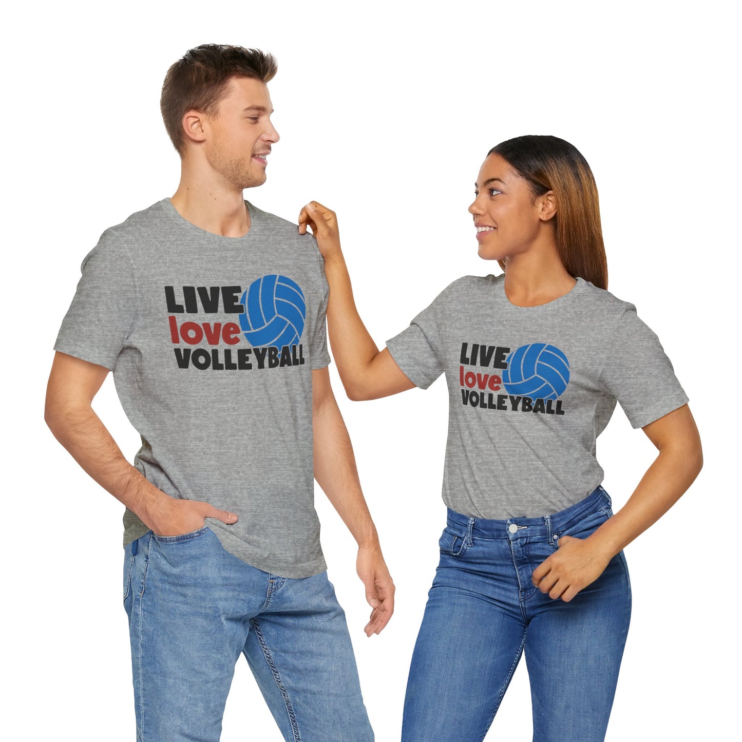 Live Love Volleyball T Shirt,gift for her,gift for him,volleyball gift,sports tee,team shirt,player gift,coach gift,Love Volleyball,Spike it