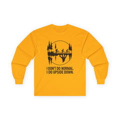 Stranger Things Inspired Long Sleeve Tee - Hawkins, Indiana Graphic Tee
