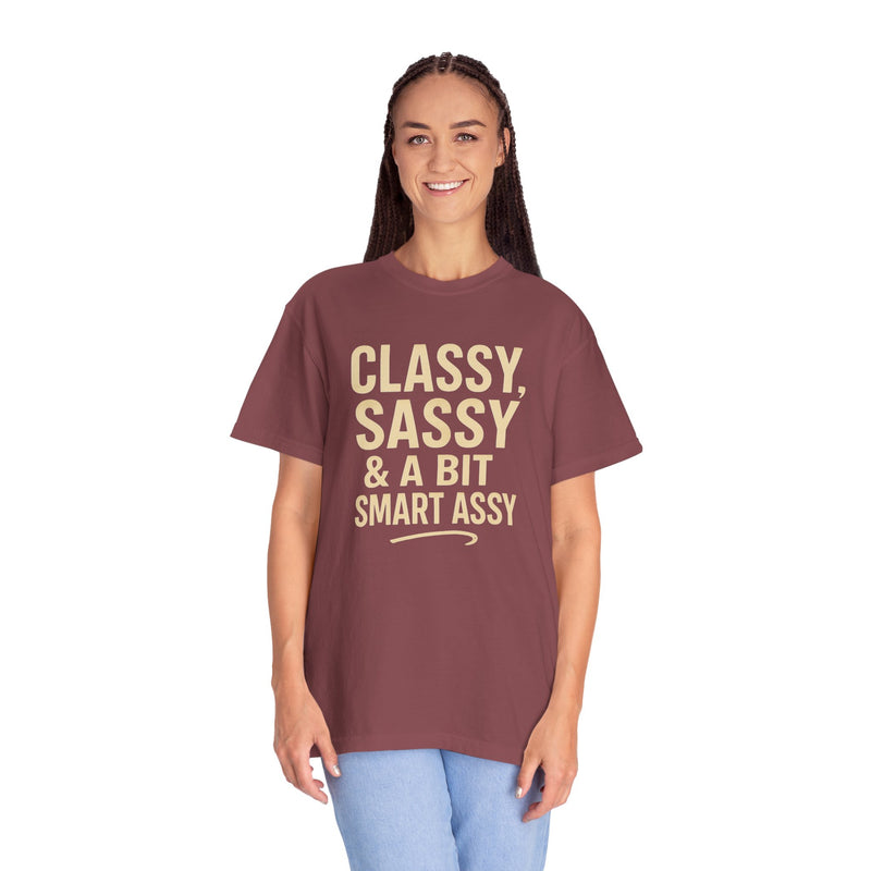 Classy Sassy T-shirt, Unisex Casual Top, Statement Tee, Gift for Her, Fashion Apparel, Birthday Humor Shirt