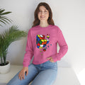 Cracked Rubik's Cube Unisex Heavy Blend™ Crewneck Sweatshirt