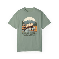 Grand Teton National Park Graphic, Comfort Colors Soft Relaxed Fit Unisex Garment-Dyed T-shirt
