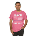 BACK THE BLUE Flag, Graphic Unisex Short Sleeve Tee