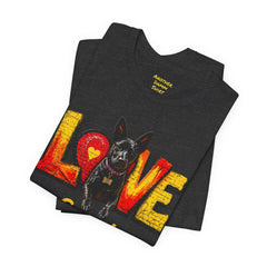 Personalized Love Your Dog T-Shirt — Designed with your dogs name and picture Graphic Tee